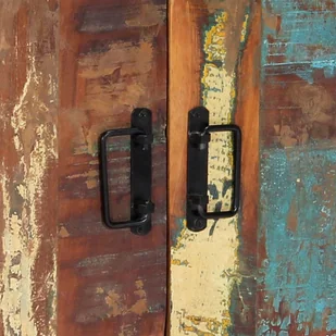 vidaXL vidaXL Szafka, 120x30x75 cm, lite drewno z odzysku - Szafki do salonu - miniaturka - grafika 2