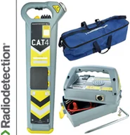 Wykrywacze - Radiodetection Wykrywacz instalacji podziemnych Cat4+ Strike & Genny & Torba transportowa - miniaturka - grafika 1