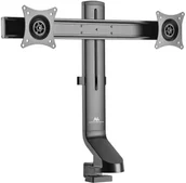 Uchwyty do monitorów - Maclean Maclean Uchwyt biurkowy na 2 monitory LCD MC-854 17-27&quot 14kg vesa 75x75 oraz 100x100 - miniaturka - grafika 1