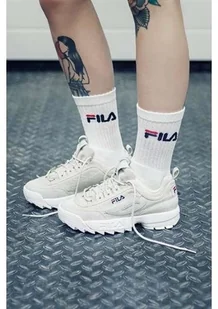 Fila Skarpety TENNIS SOCKS 3 Pary WHITE - F9505-300 F9505-300 - Skarpetki męskie - miniaturka - grafika 3