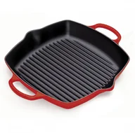 Patelnie - Le Creuset Signature Patelnia grillowa wiśniowa wymiary: 30x30 cm 20200300600422 - miniaturka - grafika 1