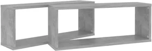 VidaXL Lumarko Półki ścienne kostki 2 szt., szarość betonu, 60x15x23 cm, płyta 807145 VidaXL - Półki do salonu - miniaturka - grafika 9