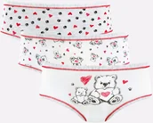 Majtki dla dzieci - Jadea Trzypak dziewczęcych majtek Orsetti - miniaturka - grafika 1