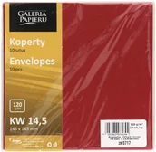 Koperty - Galeria Papieru Koperty 145x145 czerwone Pearl 120g (10) - miniaturka - grafika 1