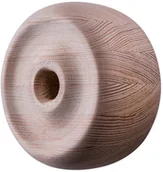 Balustrady i akcesoria - Kornik Zakończenie poręczy z drewna sosnowego 50 mm x 60 mm koło - miniaturka - grafika 1