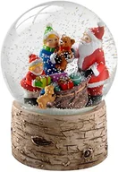 Ozdoby bożonarodzeniowe - WeRChristmas werchr istmas kula śnieżna ze Świętym Mikołajem, dzieci i zabawek, podstawa wykonana z drewna brzozowego, dekoracja bożonarodzeniowa (WRC-7183) - miniaturka - grafika 1