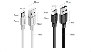 UGREEN kabel przewód USB - USB Typ C 2 A 1m czarny (60116) - Kable USB - miniaturka - grafika 10