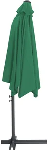 vidaXL Parasol ogrodowy na stalowym słupku, 300 cm, zielony 47312 - Parasole ogrodowe - miniaturka - grafika 6