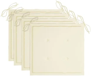 vidaXL Składane krzesła ogrodowe z poduszkami, 4 szt., drewno tekowe! 3072809 - Fotele i krzesła ogrodowe - miniaturka - grafika 7