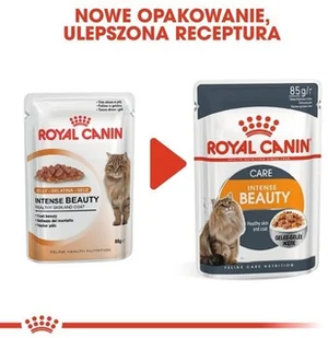Royal Canin Feline Intense Beauty w galaretce karma mokra dla kotów dorosłych, zdrowa skóra, piękna sierść saszetka 85g 8740 - Mokra karma dla kotów - miniaturka - grafika 3