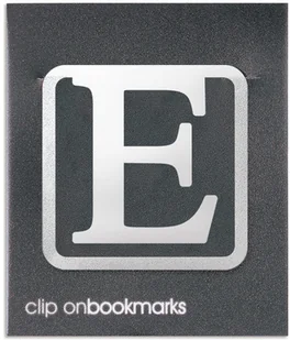 Metalowa zakładka Litera E Clip-on - Zakładki do książek - miniaturka - grafika 2
