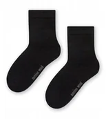 Skarpetki dla dzieci - Steven skarpety Merino Wool 130 czarne # 26-28 - miniaturka - grafika 1