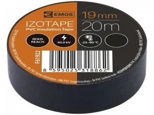 Emos Taśma izolacyjna PVC 19mm/20m czarna F61922 - Przewody elektryczne - miniaturka - grafika 2