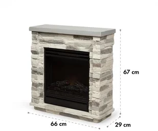 Klarstein Lienz, , 1800 W, jasnoszary FP6-Kaprun-GR - Kominki elektryczne - miniaturka - grafika 8