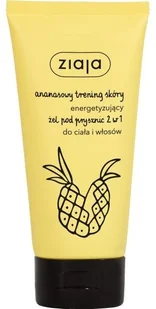 Ziaja ananasowy trening skóry energetyzujący żel pod prysznic 2w1 do ciała i włosów 160ml - Kosmetyki do kąpieli Ziaja ananasowy trening skóry energetyzujący żel pod prysznic 2w1 do ciała i włosów 160ml - Kosmetyki do kąpieli - miniaturka - grafika 1