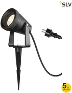 Lampy ogrodowe - Spotline SLV SAMRINA SP single QPAR51 zewnętrzna naziemna lampa kolczasta czarna 1004757 - miniaturka - grafika 1