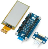 Podzespoły elektroniczne - Raspberry Pi Waveshare E-paper E-Ink 2,9'' 296x128px - nakładka z elastycznym wyświetlaczem do Pico - czarno/biały - Waveshare 20125 WSR-20103 - miniaturka - grafika 1