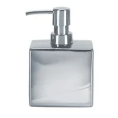 Mydelniczki i dozowniki mydła - Kleine Wolke Glamour Dozownik do mydła, srebrny, 10x15 cm - miniaturka - grafika 1