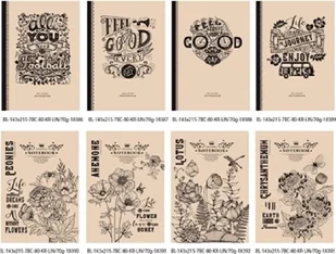 Fresh Notatnik ozdobny 143x215/80K linia - Szkolne artykuły papiernicze - miniaturka - grafika 2