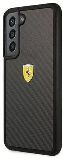 Ferrari FEHCS22MFCAK S22+ S906 czarny/black hardcase On Track Real Carbon hurtel-91974-0 - Etui i futerały do telefonów - miniaturka - grafika 2