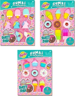 Stnux Gumki do ścierania Puzzle Sweet Shop mix 5942 - Przybory szkolne - miniaturka - grafika 2