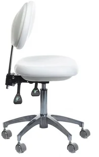 Beauty System Taboret medyczny z oparciem BD-Y941 Biały BSBD-Y941 - Krzesła i taborety kosmetyczne - miniaturka - grafika 3