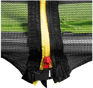 Gymrex Trampolina ogrodowa 244 x 180 cm 80 kg siatka czarno-zielona GR-TR03 - Trampoliny - miniaturka - grafika 2