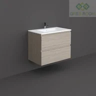 Szafki łazienkowe - Rak Ceramics Rak Ceramics ZESTAW JOY UMYWALKA & SZAFKA PODUMYWALKOWA PODWIESZANA 80CM ELM GREY - miniaturka - grafika 1