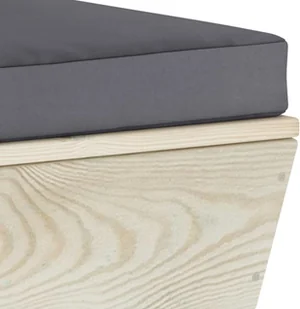 vidaXL Ogrodowy stołek z palet z poduszką, impregnowany świerk vidaXL - Pozostałe meble ogrodowe - miniaturka - grafika 4