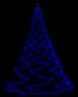 vidaXL Choinka ścienna z hakiem, 720 punktów LED, niebieska, 5 m! 328646 - Lampy ogrodowe - miniaturka - grafika 2