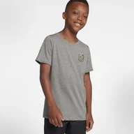 Tenis ziemny - Nike T-shirt do tenisa dla chłopców NikeCourt - Szary AR1937-063 - miniaturka - grafika 1