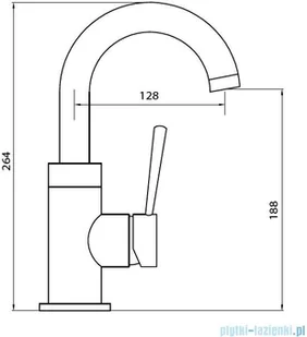 BESCO Illusion II bateria umywalkowa chrom BU-III-CH | - Baterie umywalkowe - miniaturka - grafika 2