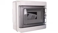 Rozdzielnie elektryczne - elettrocanali Rozdzielnica modułowa 1x8 natynkowa drzwi transp. seria 620 IP65 200x180x100 szara EC62008 EC62008 - miniaturka - grafika 1