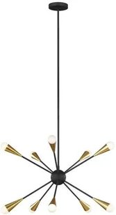 Feiss Loftowa LAMPA wisząca FE-JAX10-BB Elstead metalowa OPRAWA industrialny ZWIS pająk explosion mosiądz FE-JAX10-BB - Lampy sufitowe - miniaturka - grafika 5