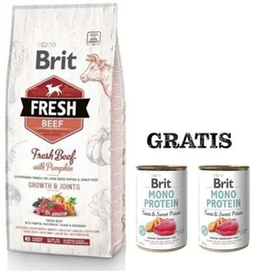Brit Puppy Large Growth&Joints Beef&Pumpkin 12 kg - Sucha karma dla psów - miniaturka - grafika 2
