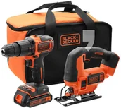 Zestawy elektronarzędzi - Black&Decker Zestaw narzędzi BCK22S1S - miniaturka - grafika 1