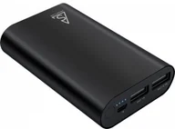 Powerbanki - Holdit Holdit Smartline PowerBank 7500mAh 2xUSB 2,1A czarny - miniaturka - grafika 1