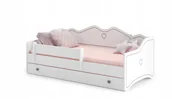 Łóżka dla dzieci i młodzieży - Łóżko dziecięce Emma 160x80 z szufladą + materac - miniaturka - grafika 1