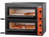 Piece, kotły  i płyty grzejne gastronomiczne - Bartscher Promocja! Piec do pizzy CT 200 | dwukomorowy | płyta szamotowa | 8x 30cm | 8,4 kW B2002020 - miniaturka - grafika 1