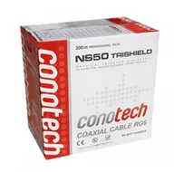 Kable - Conotech kabel RG6U Cu NS 50Tri - Pulbox 300mb KK6SAT50MP - miniaturka - grafika 1