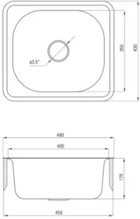 Deante Zlewozmywak Doppio 1-komorowy bez ociekacza + bateria zlewozmywakowa stojąca ZENA0103 - Zlewozmywaki z baterią - miniaturka - grafika 3