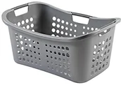 Kosze na bieliznę - Curver 00048-087-09 kosz na pranie Victor, 50 l, kolor srebrny 2045102 - miniaturka - grafika 1