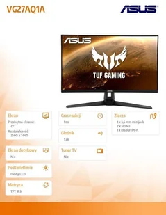 Asus VG27AQ1A 90LM05Z0-B02370 - Monitory - miniaturka - grafika 4