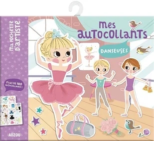 Auzou Auzou Naklejki z planszami do wyklejania  Tancerki 3+ 68911 - Urodziny dziecka - miniaturka - grafika 2