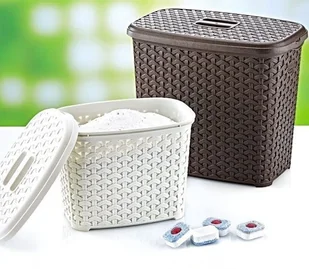 ARTYKUŁY AGD CH POJEMNIK NA DETERG.Z POK.RATTAN 6L 9233 AVO000387 - Pojemniki łazienkowe - miniaturka - grafika 4
