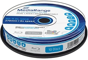 MediaRange BD-R DL 6x CB 50GB MediaR Pr. 10 - MR509 - Nośniki danych - miniaturka - grafika 3