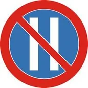 Wyposażenie miejsc publicznych - Znak drogowy zakazu B-38 Zakaz postoju w dni parzyste - miniaturka - grafika 1