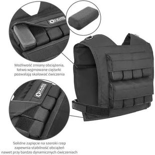 HMS Kamizelka treningowa KTO16 z regulowanym obciążeniem 16 kg - - Obciążenia - miniaturka - grafika 5
