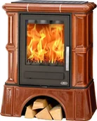 Piece wolnostojące - ABX Piec kaflowy Abx Bavaria K Z Wymiennikiem Wodnym Kaflowy Cokół Brąz - miniaturka - grafika 1