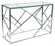 Konsole i sekretarzyki - Signal KONSOLKA ESCADA C TRANSPARENTNY/SREBRNY 120X40 - miniaturka - grafika 1